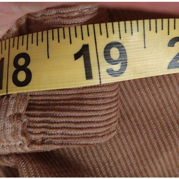 BONOBOS Men's 35 x 32 Slim Fit Corduroy Pants Straight Leg Slacks Khaki Tan EUC - Picture 7 of 9